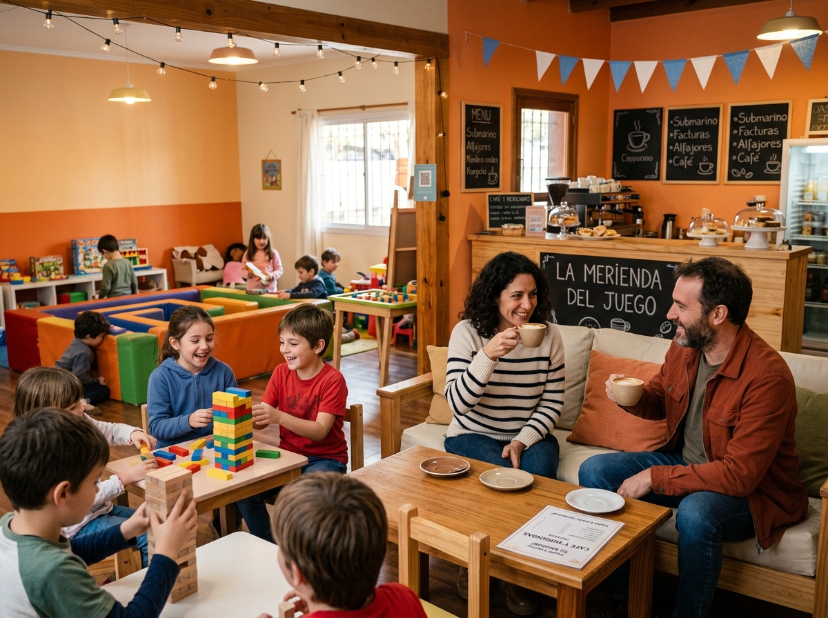 Cafetería y espacio para adultos