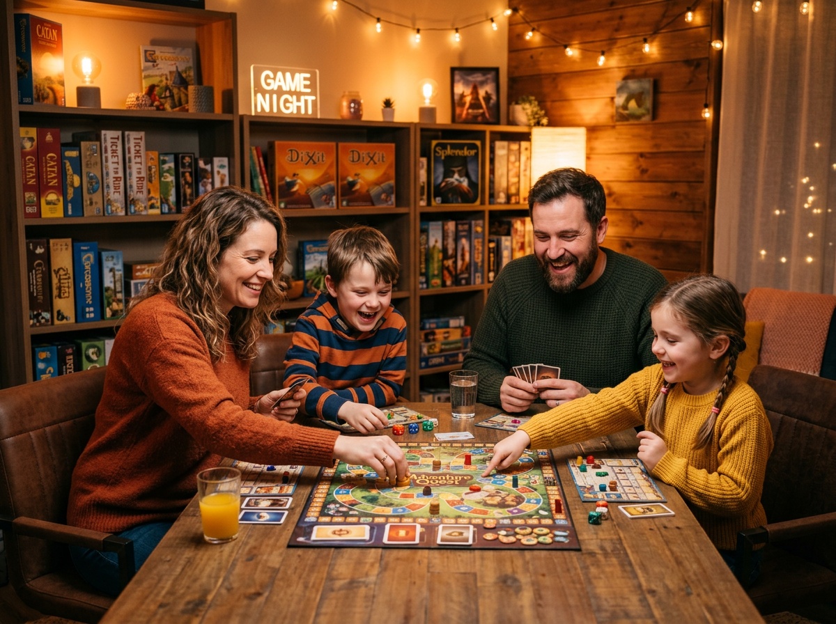 Juegos de mesa en familia